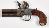 ENGLISH DOUBLE BARREL FLINTLOC