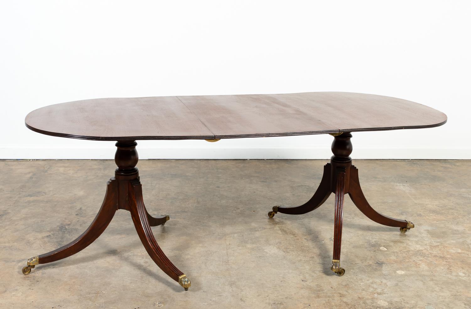ENGLISH DOUBLE PEDESTAL MAHOGANY