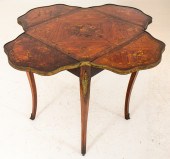 ENGLISH DROP LEAF INLAID WOODE