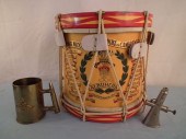 ENGLISH DRUM MILITARY LOTLot o