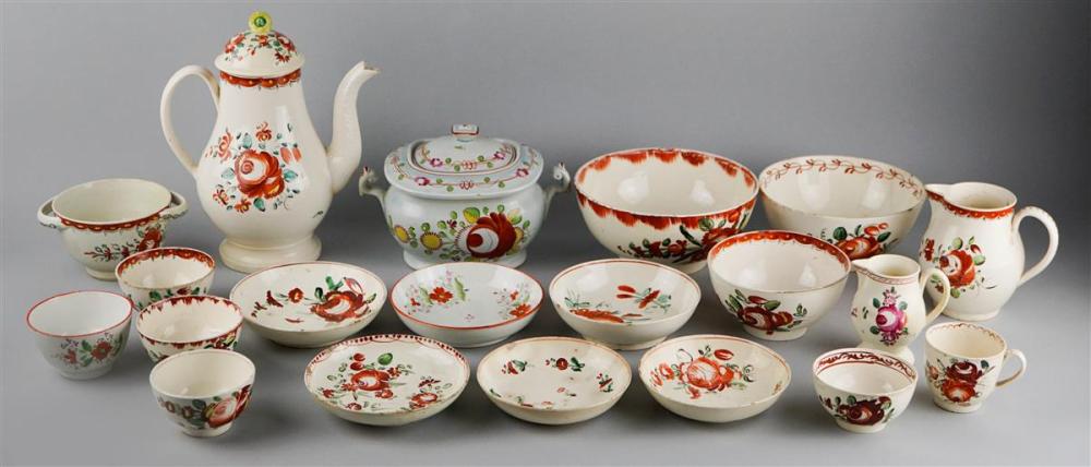 ENGLISH EARLY PEARLWARE ASSEMBLED