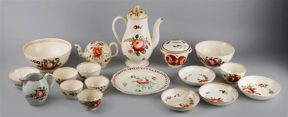 ENGLISH EARLY PEARLWARE ASSEMBLED