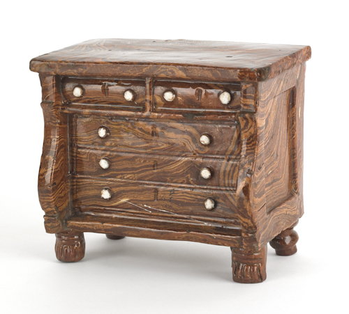 English earthenware penny bank 19th