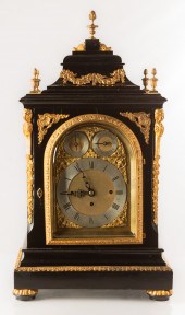 ENGLISH EBONIZED TRIPLE FUSEE