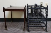 ENGLISH EBONIZED TURNED WOOD C