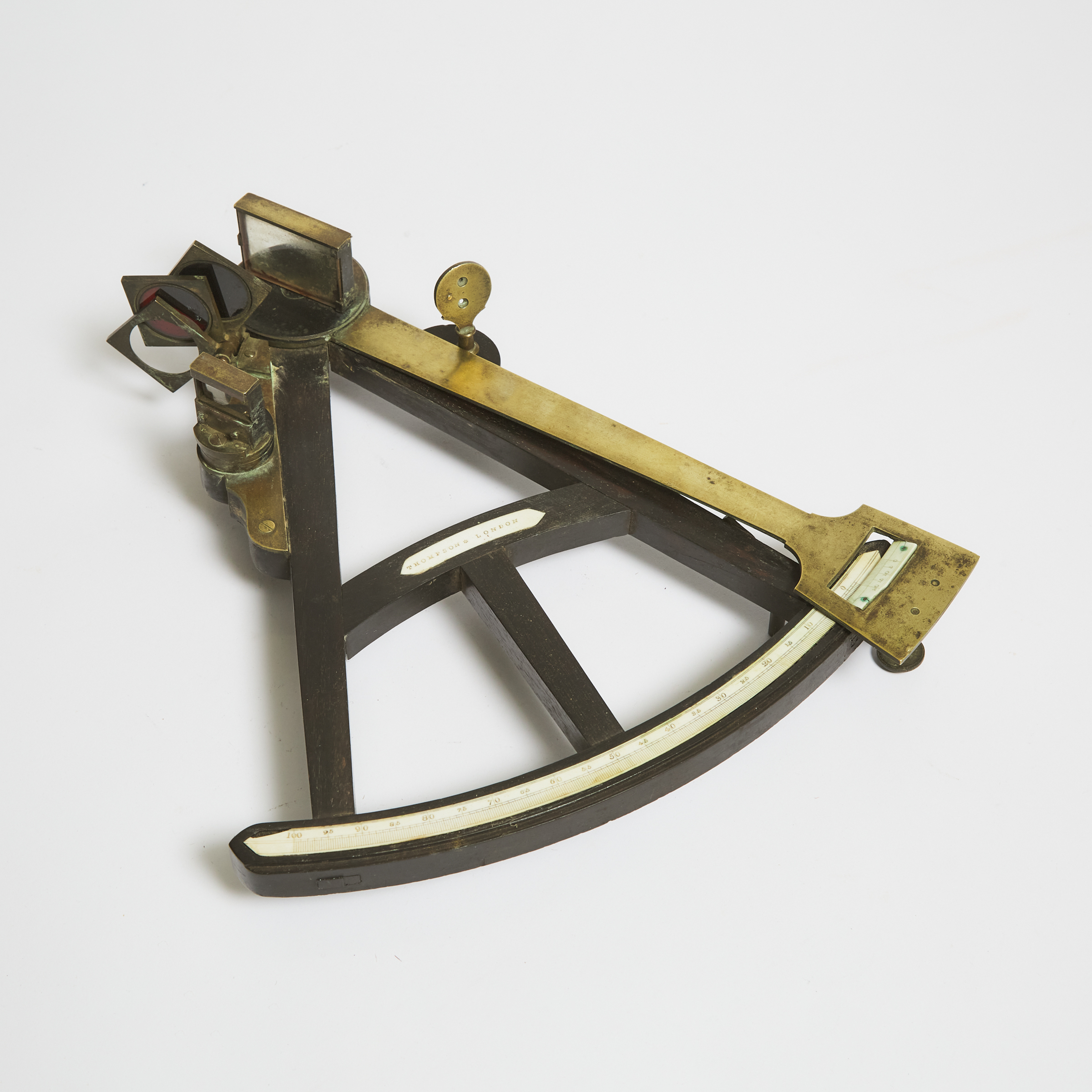 English Ebony and Brass Quadrant,
