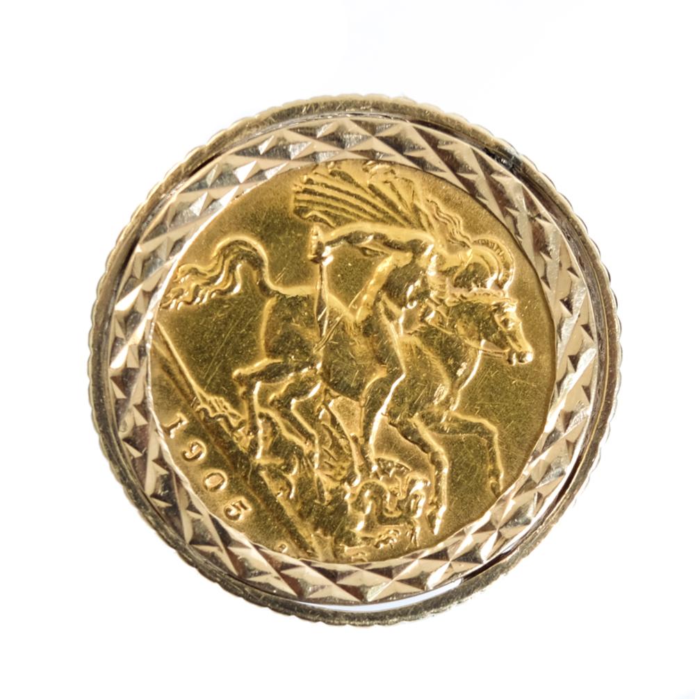 ENGLISH EDWARD VII GOLD SOVEREIGN