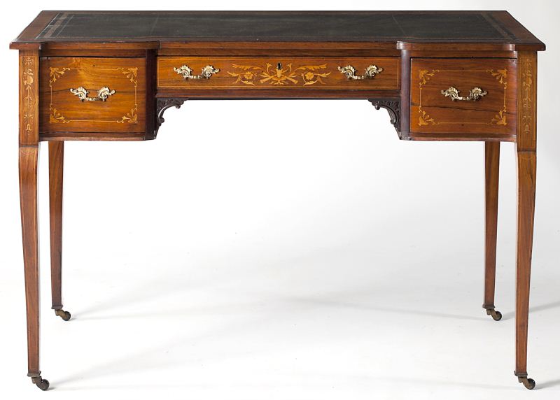 English Edwardian Inlaid Writing