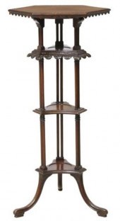 ENGLISH EDWARDIAN MAHOGANY MUF