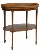 ENGLISH EDWARDIAN MAHOGANY OVA