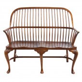 ENGLISH ELM SACK BACK BENCH 20