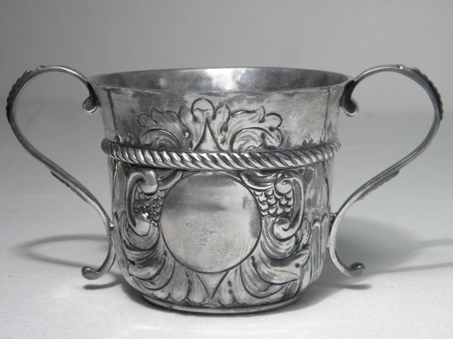 English embossed Brittania silver