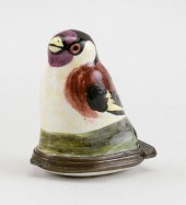 ENGLISH ENAMEL BIRD BONBONNIER