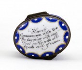 ENGLISH ENAMEL MOTTO PATCH BOX