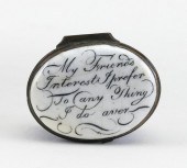 ENGLISH ENAMEL MOTTO PATCH BOX