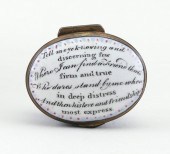 ENGLISH ENAMEL MOTTO PATCH BOX