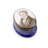 ENGLISH ENAMEL PORTRAIT SNUFF