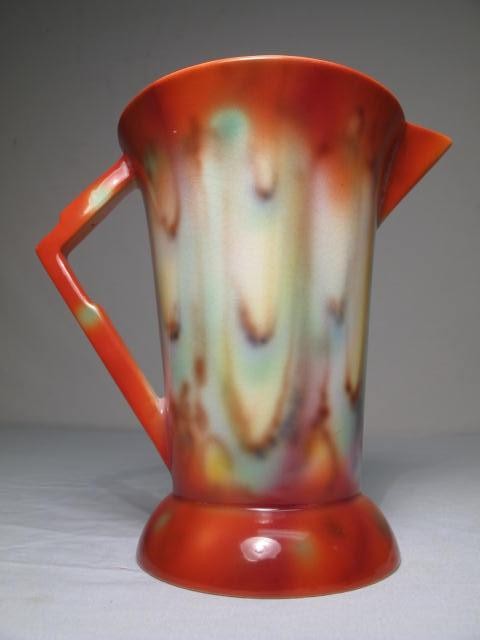 English Falcon Ware pitcher with