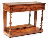 ENGLISH FIGURED WALNUT PIER TA