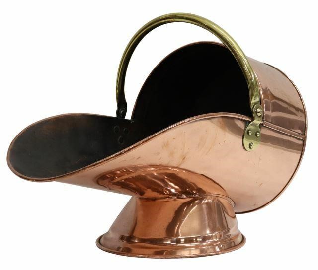 ENGLISH FIREPLACE COPPER COAL