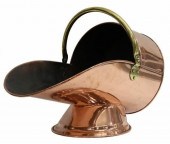 ENGLISH FIREPLACE COPPER COAL
