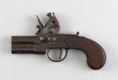 ENGLISH FLINTLOCK DOUBLE-BARRE