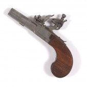 ENGLISH FLINTLOCK MUFF PISTOL