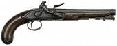 English Flintlock Pistol by H.