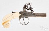 ENGLISH FLINTLOCK POCKET PISTO