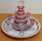 ENGLISH FLORAL DECORATED OVERL