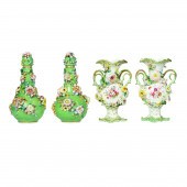ENGLISH FLORAL ENCRUSTED PORCE
