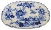 ENGLISH FLOW BLUE CHINOISERIE