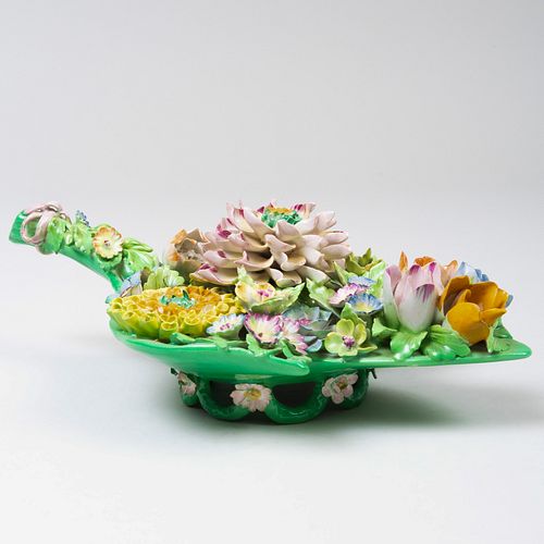 ENGLISH FLOWER ENCRUSTED