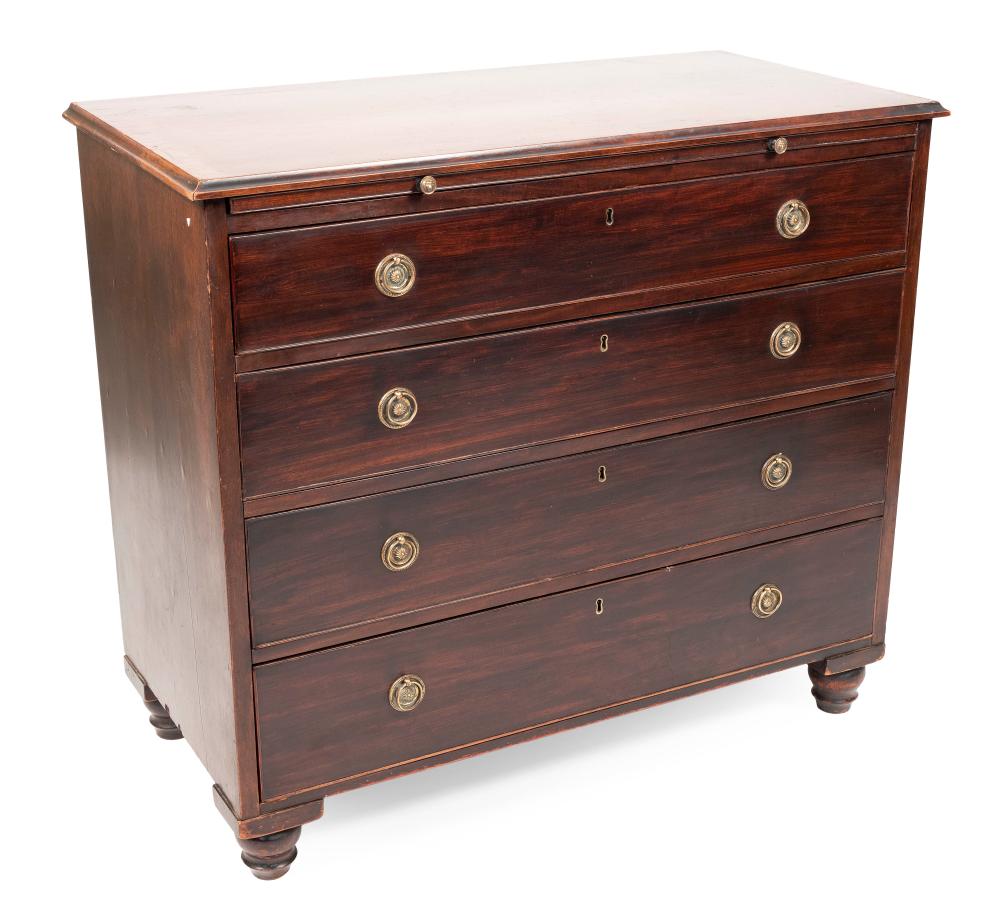 ENGLISH FOUR-DRAWER BUREAU 19TH