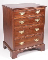 ENGLISH FOUR DRAWER MAHOGANY B