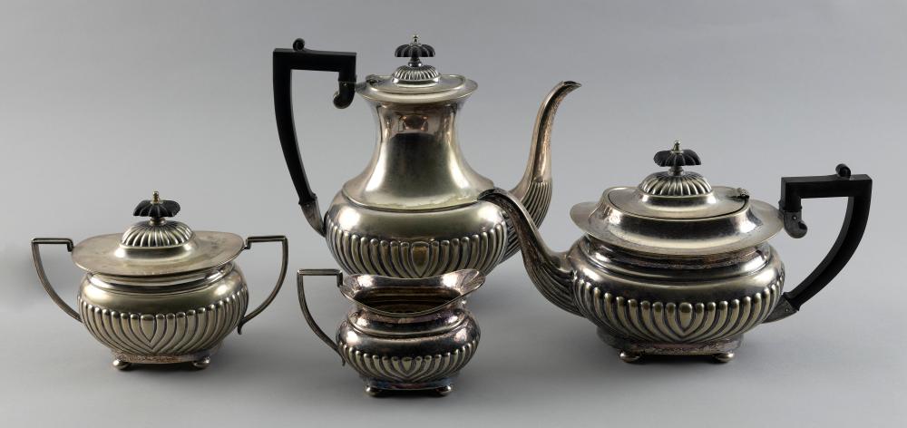 ENGLISH FOUR-PIECE SILVER PLATED