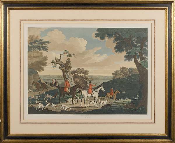 English Foxhunt Engraving English a