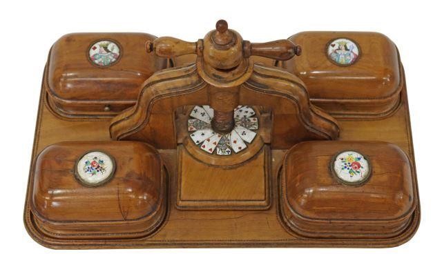 ENGLISH FRUITWOOD & ENAMELED