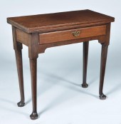 ENGLISH GATELEG TEA TABLE, 19T
