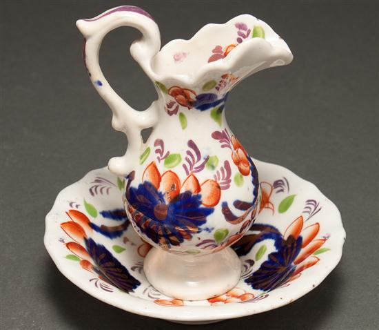 English Gaudy Welsh decorated china