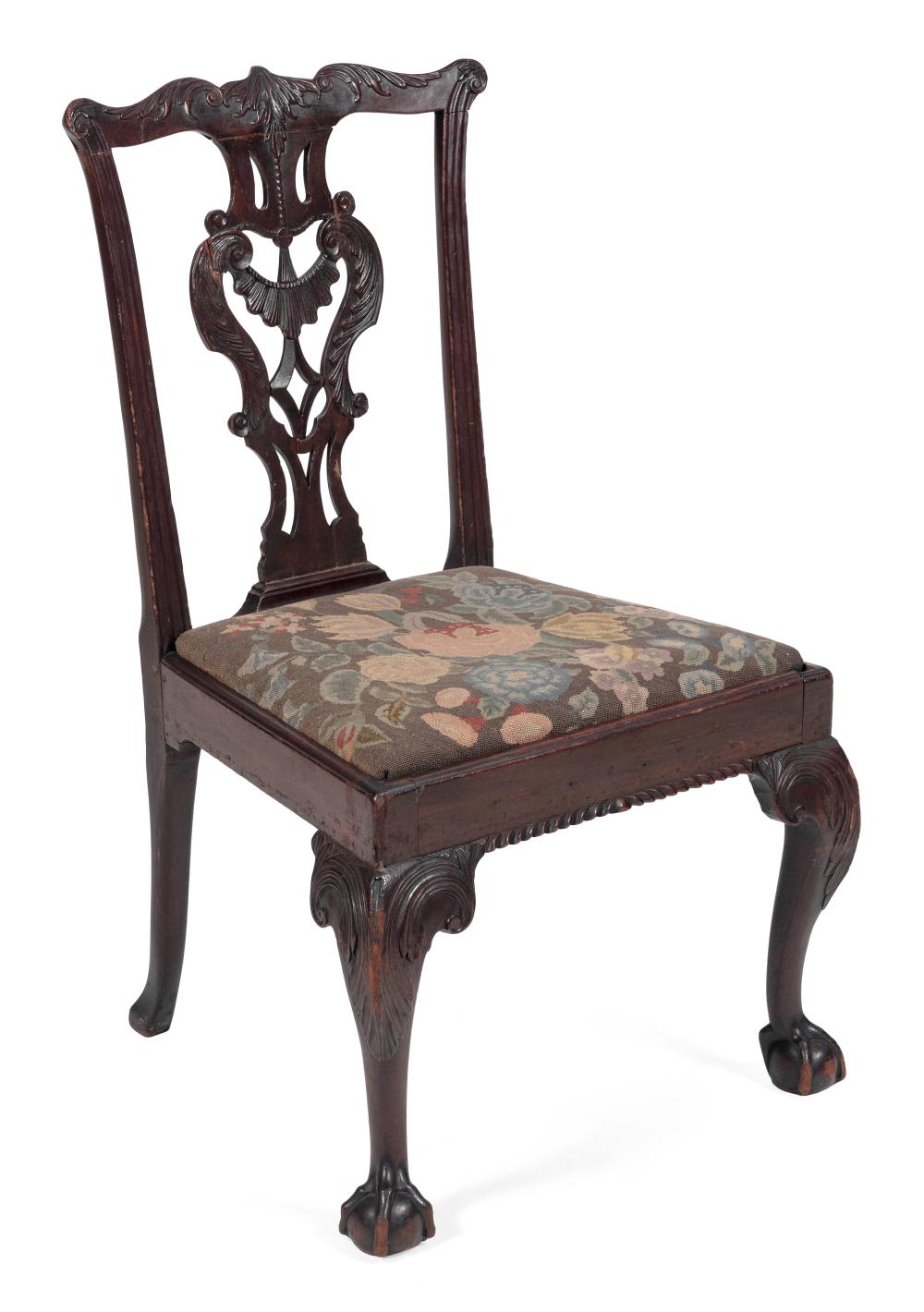 ENGLISH GEORGE II SIDE CHAIR