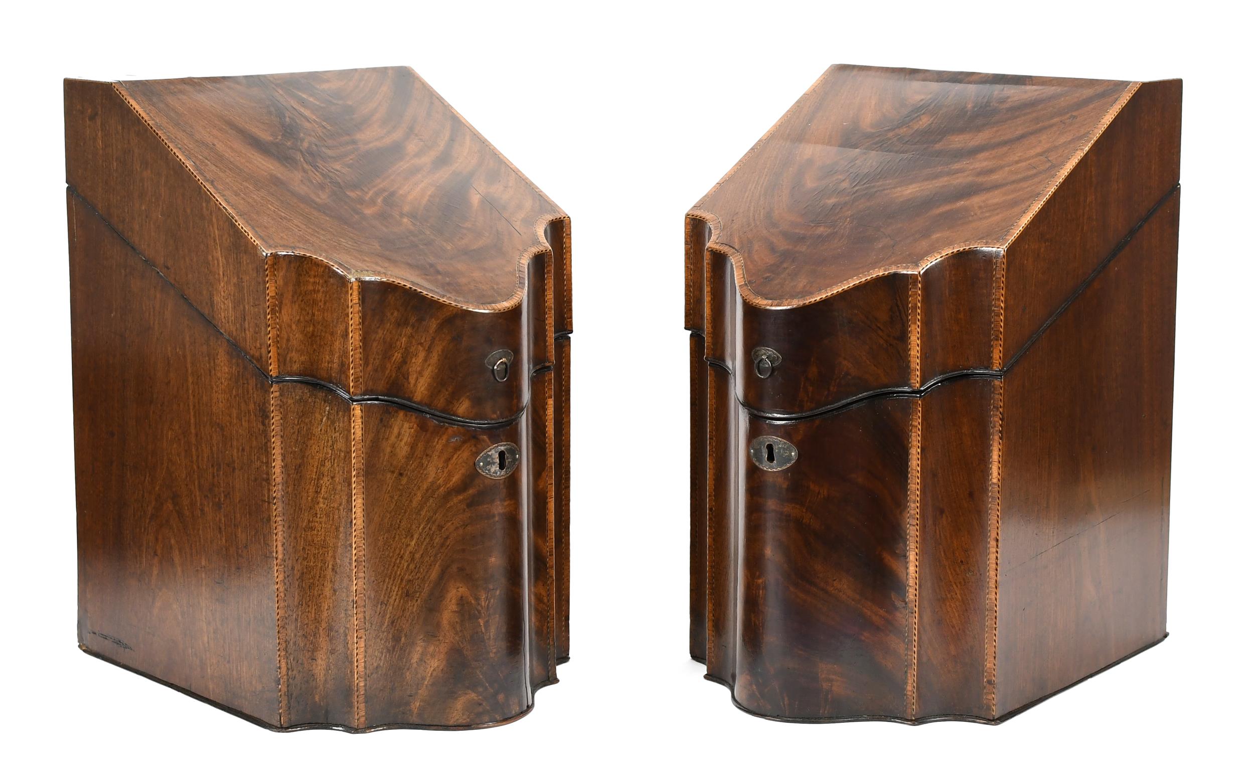 ENGLISH GEORGE III KNIFE BOXES