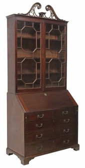 ENGLISH GEORGE III MAHOGANY BU