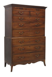 ENGLISH GEORGE III MAHOGANY TA