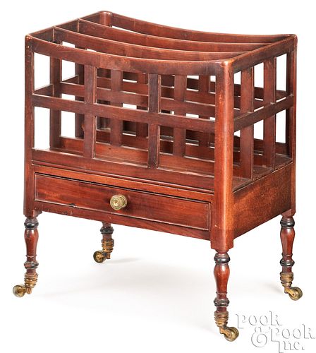 ENGLISH GEORGE IV SHERATON MAHOGANY