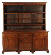 ENGLISH GEORGIAN 2-PART OAK WE