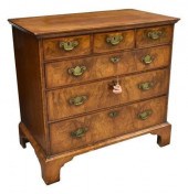 ENGLISH GEORGIAN BURLED CHEST