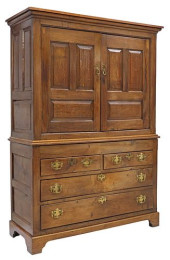 ENGLISH GEORGIAN CARVED OAK LI