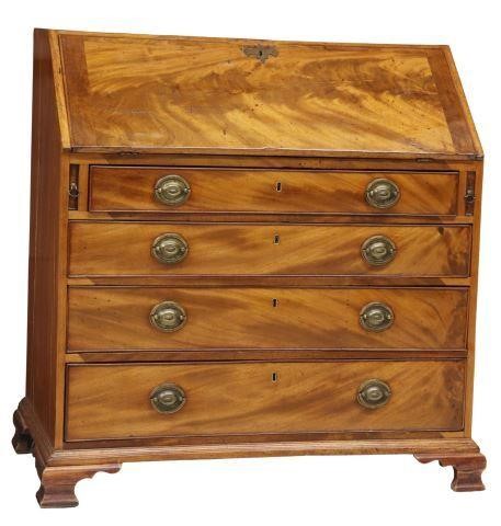 ENGLISH GEORGIAN MAHOGANY BUREAU