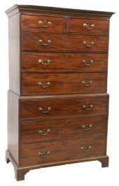 ENGLISH GEORGIAN MAHOGANY CHES